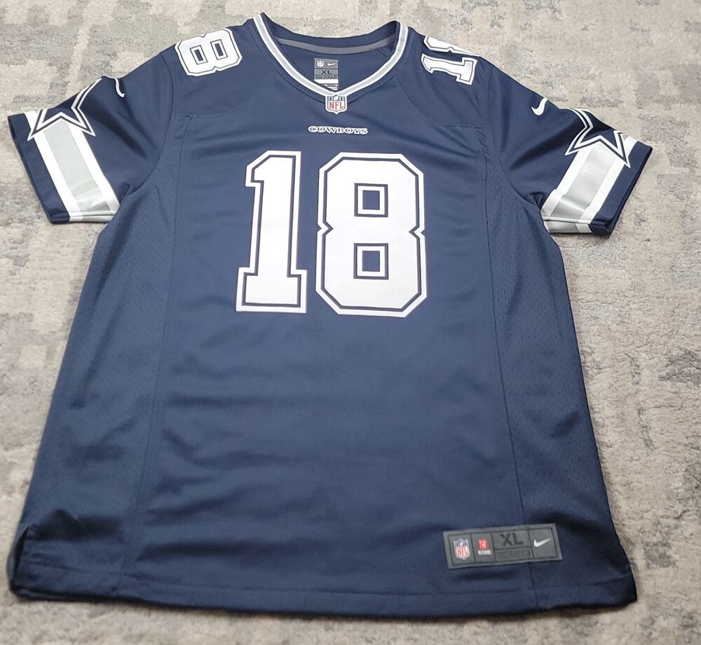 🏈Nike On Field Dallas Cowboys Jersey #18 SAUNDERS Unisex Sz XL - See Desc